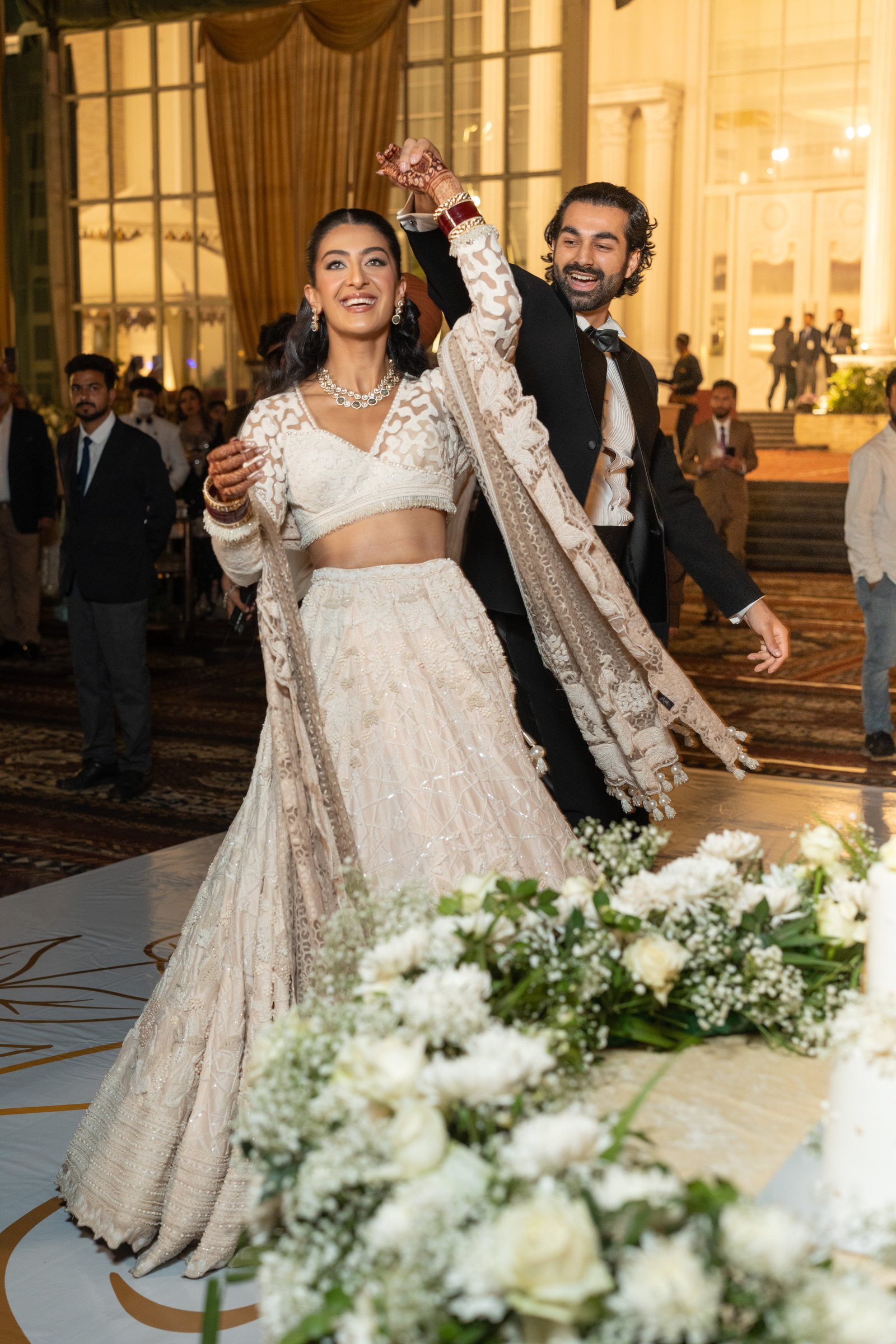Reception portrait inspiration from a real Punjabi wedding